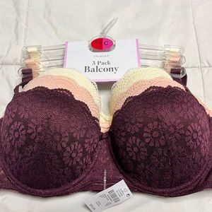 3-Pack 38C Bra Set